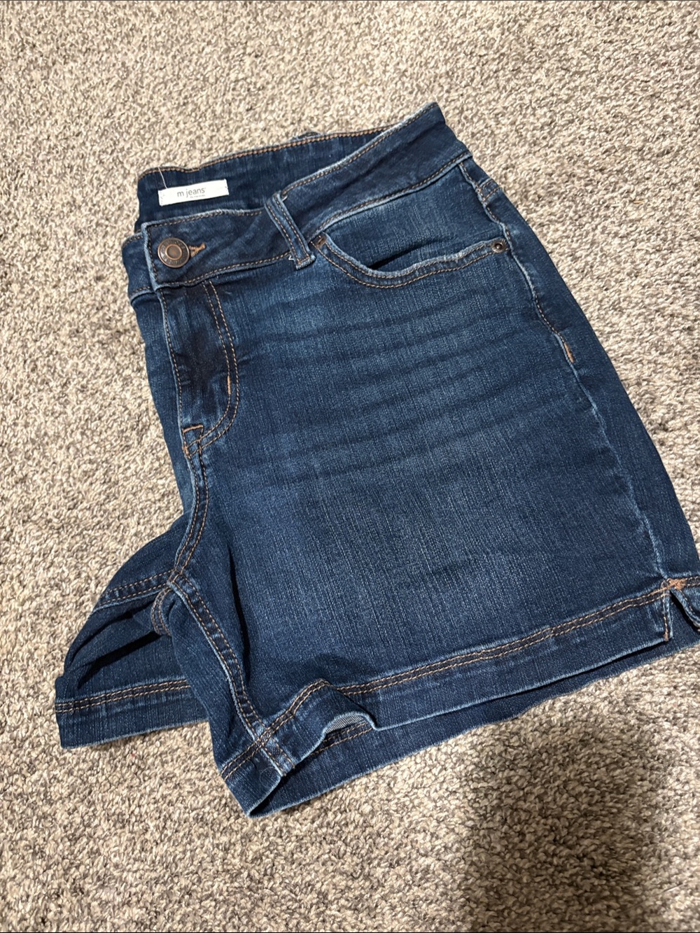 Classic Blue Denim Jean Shorts - Women